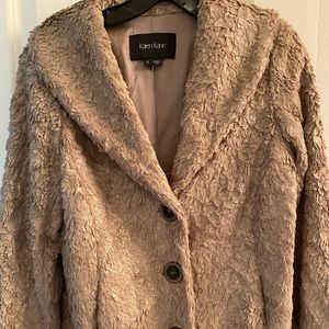 Like new faux metallic fur jacket